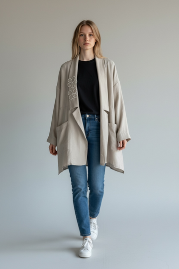 MASCARA İNCİ DETAYLI CEKET