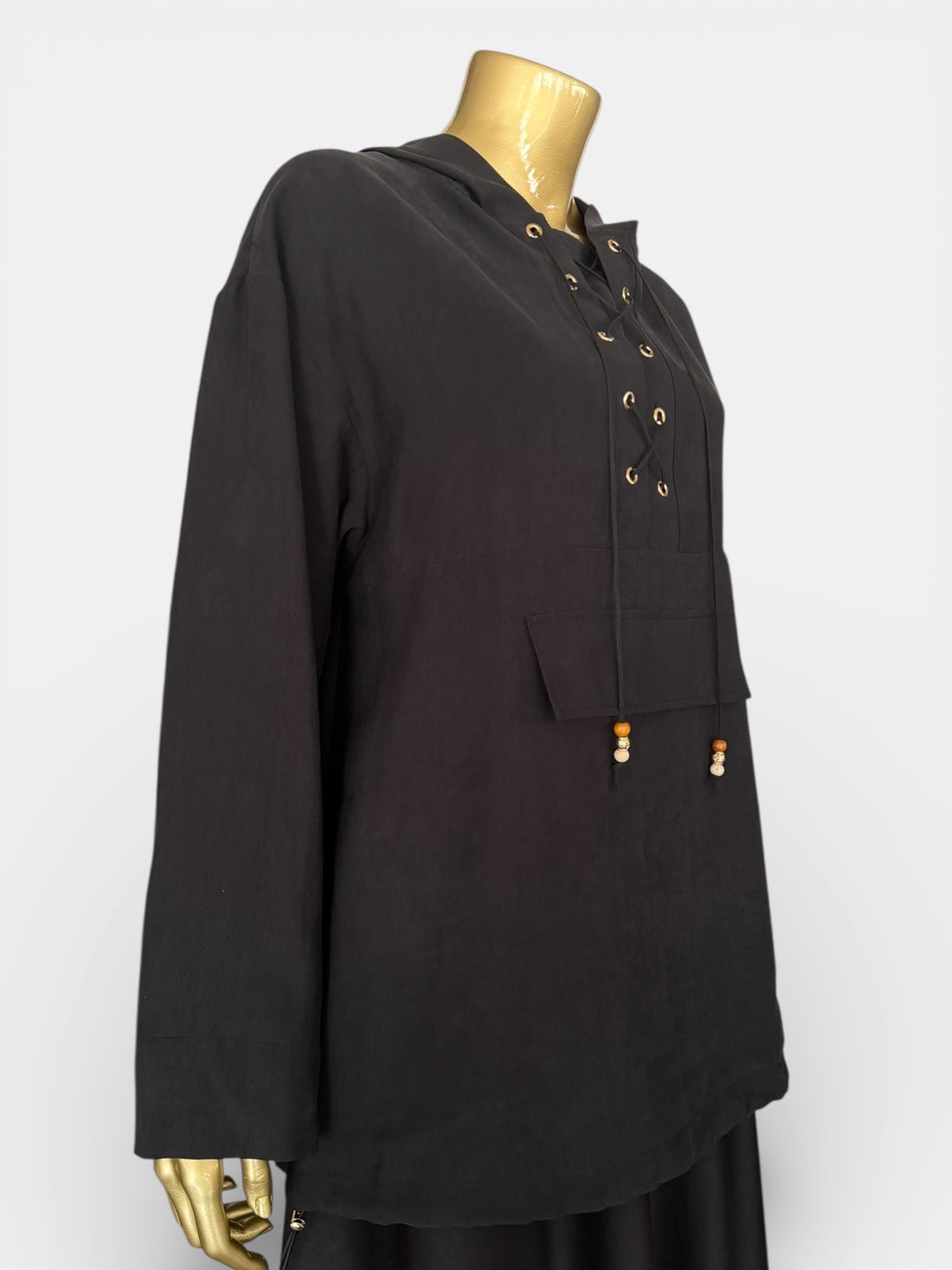 MASCARA TENCEL KAPÜŞONLU TUNİK