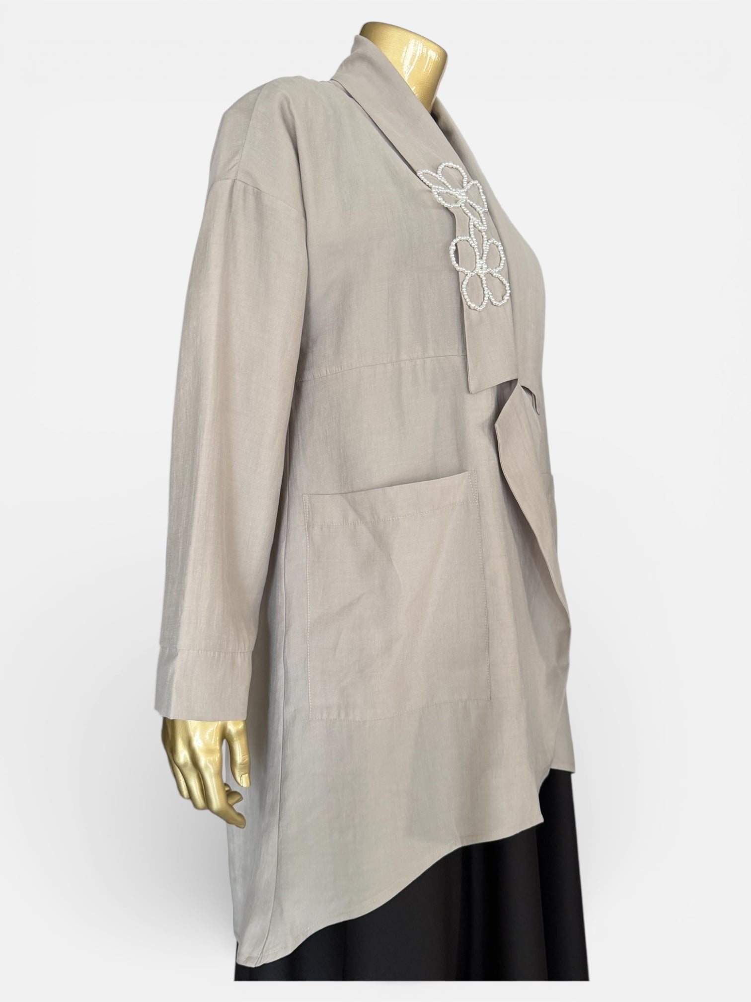 MASCARA İNCİ DETAYLI CEKET