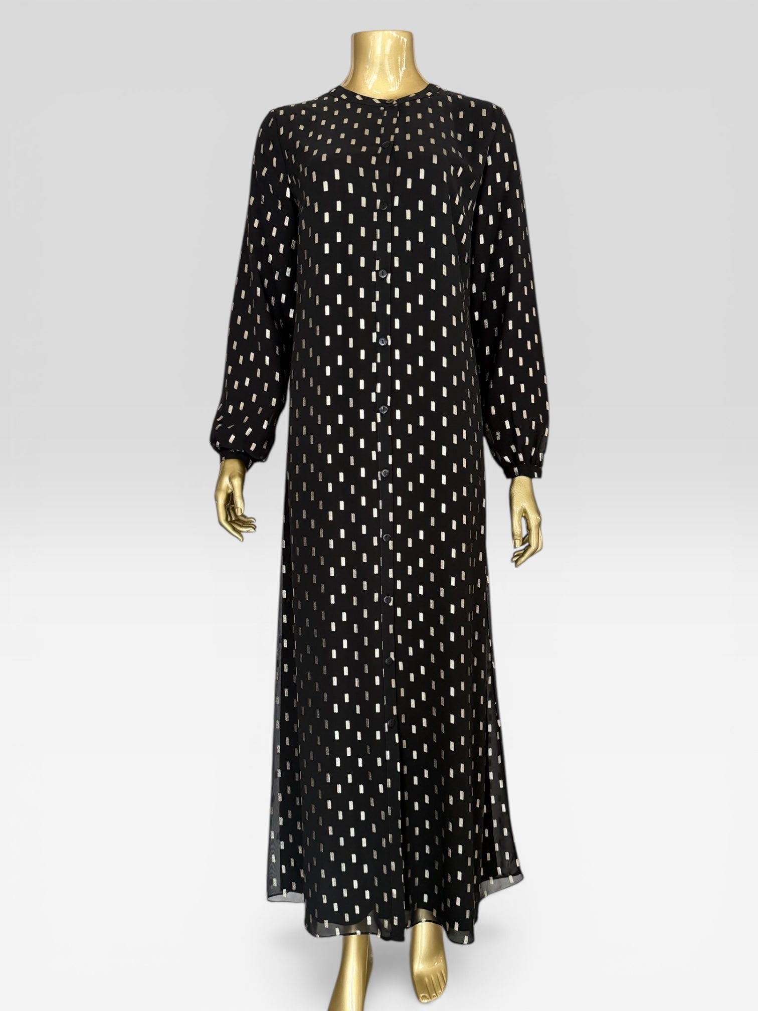 NCL ŞİFON DÜĞMELİ KAP ELBİSE /KAP