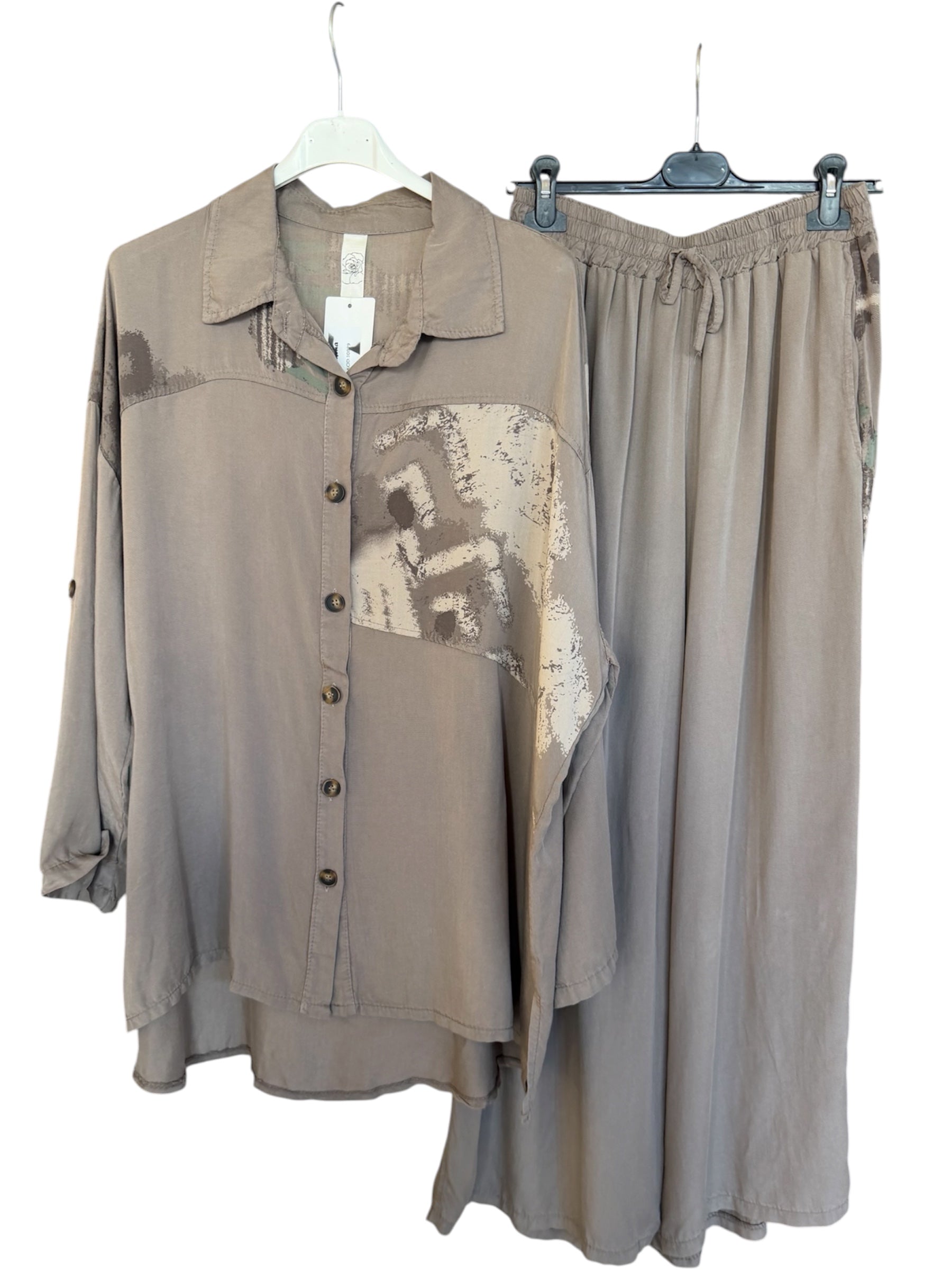 TENCEL KUMAŞ PANTOLONLU TAKIM