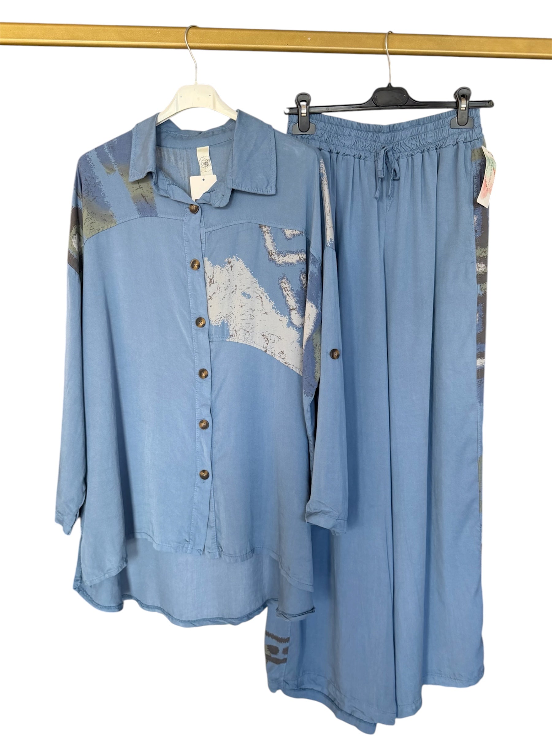 TENCEL KUMAŞ PANTOLONLU TAKIM